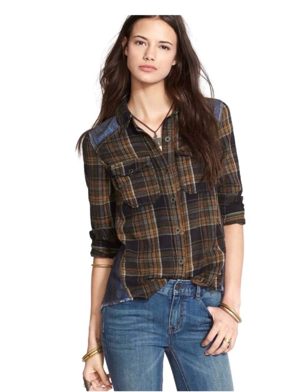 Free People Road Trip Getaway Shirt Size M